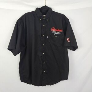 Vintage Dale Earnhardt Sr. Pit Crew Shirt XL Winners Circle Black Embroidered